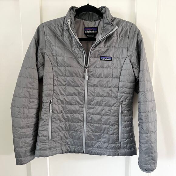 Patagonia Gray Nanopuff Zip Jacket Women's Small - Picture 2 of 7